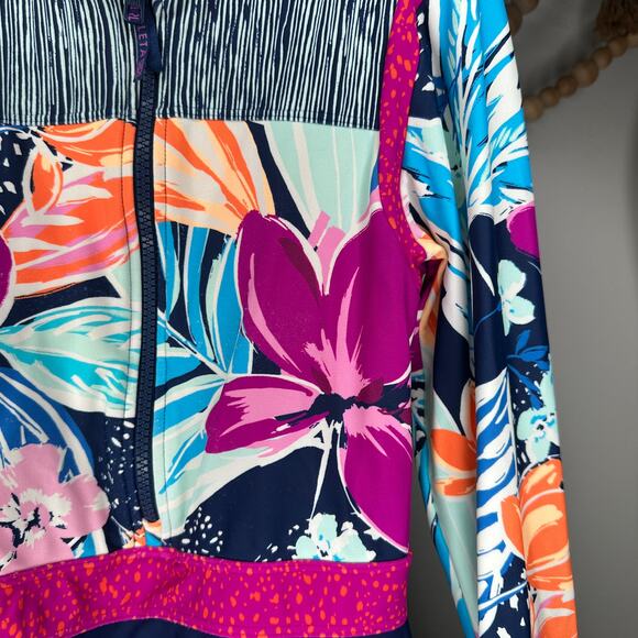 Athleta One piece Zip Swimsuit Rashguard - Picture 3 of 6